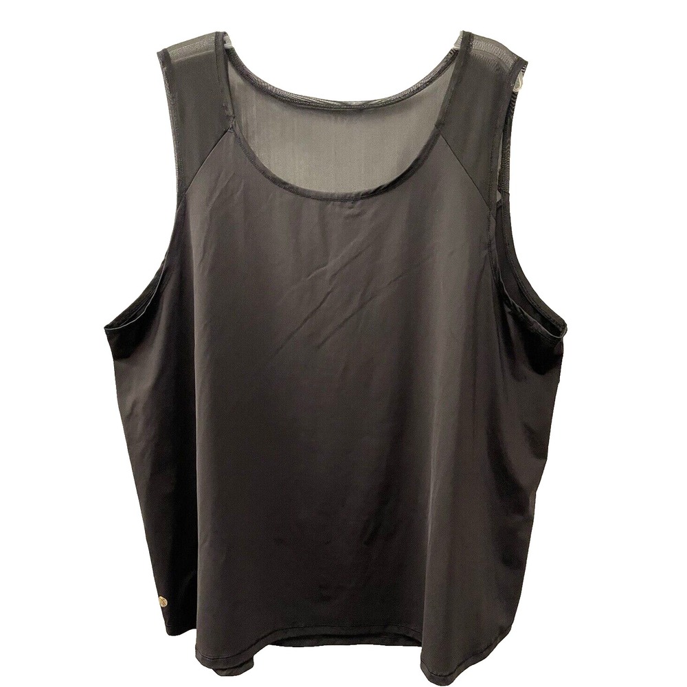 Tema Athletics Womens size 3X Black Stretch Athletic‎ Tank Top New with Tags